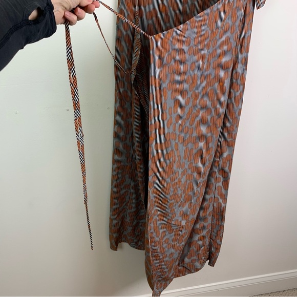 COS Printed Asymmetric Tie Midi Dress NEW - Picture 7 of 15